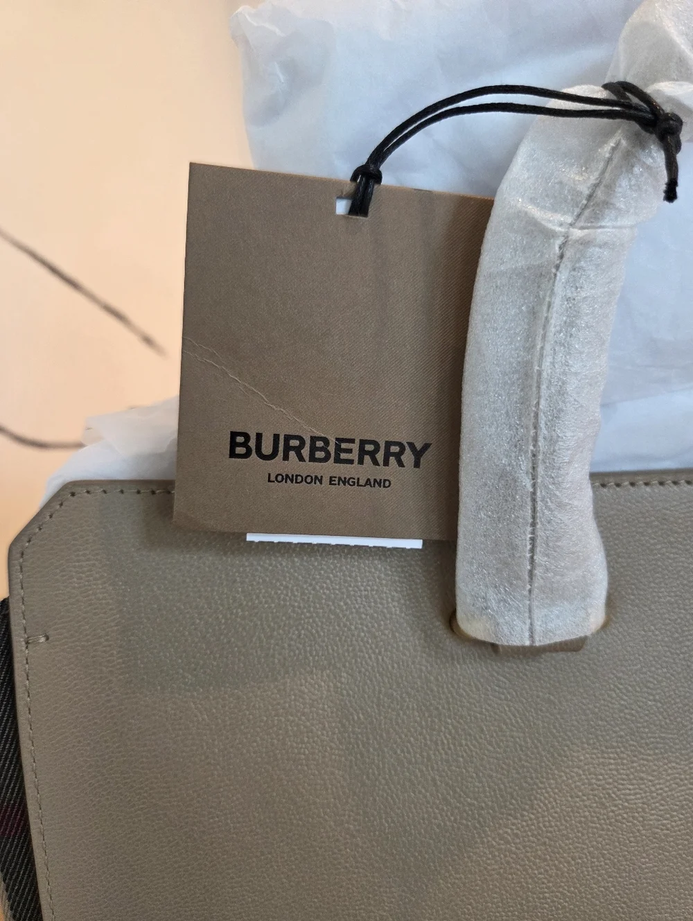 Burberry Banwell Check Canvas & Leather Satchel - Picture 5 of 8
